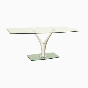 Mesa de comedor modelo 1210 de vidrio de Rolf Benz