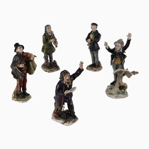 20th Century Orchestra in Porcelain from Rudolstadt, Germany, Set of 5