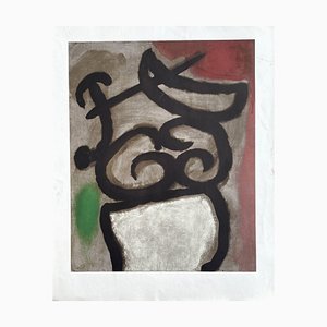 Joan Miro, Mujer sentada, 1965, Litografía