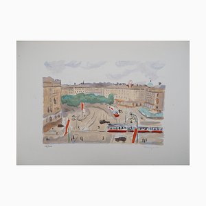 Albert Marquet, Wien, Der Ring, 1947, Original Farblithographie