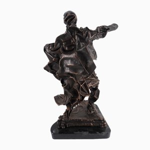 Salvador Dali, Don Quichotte dans le vent, 1969, sculpture originale en bronze