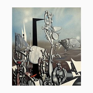 Yves Tanguy, Composición surrealista, 1953, Litografía