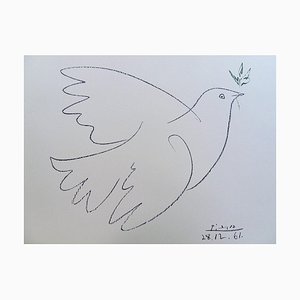 After Pablo Picasso, The Blue Dove, Lithograph
