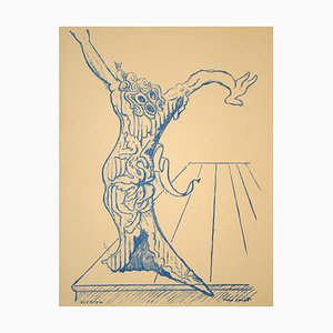 Lithographie Originale Max Ernst, Elektra, 1959