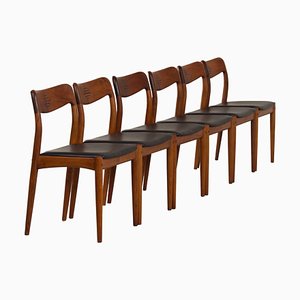 Danish Dining Chairs by Johannes Andersen for Uldum, 1960s, Set of 6