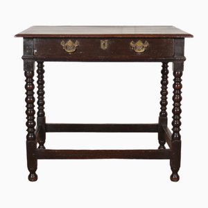 English Painted Oak Side Table