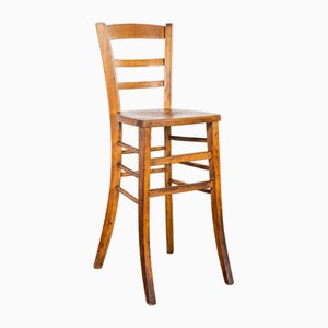 Sedia da pranzo bionda in legno curvato attribuita a Marcel Breuer per Luterma, anni '50