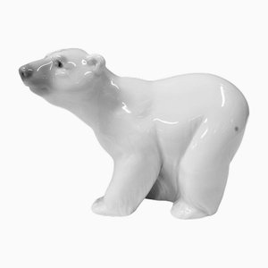 #1207 Polar Bear Figurine in Porcelain from Lladro, 1970s
