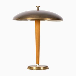 Brass Table Lamp, Sweden, 1950s
