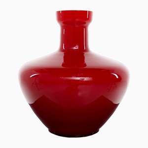 Red Murano Glass Vase, 1940s