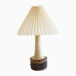 Danish Ceramic Pottery Lamp by C. Clausen for Okela, Denmark, 1960s