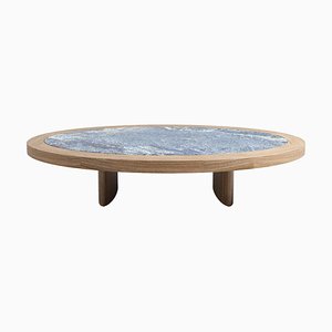 Limitierter Monta Tisch aus Holz & Blauem Granit von Charlotte Perriand für Cassina