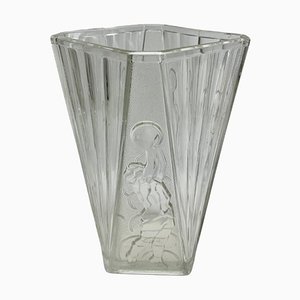 Art Deco Luxvar Serie Le Basketeur Vase von Charles Graffart und René Delvenne, 1935, Belgien