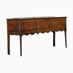 18th Century English Oak Dresser Base, 1760s