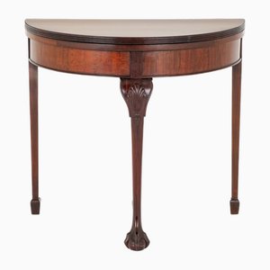 Chippendale Demi Lune Game Table, 1890s