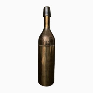 Modernist Italian Bottle Shaker in Gold Metal, 1970s