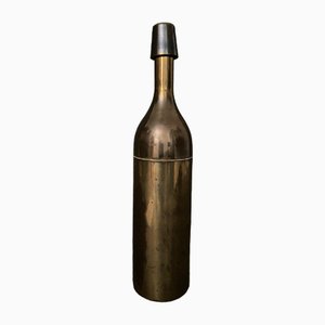 Modernistischer Italienischer Flaschenshaker aus Goldfarbenem Metall, 1970er