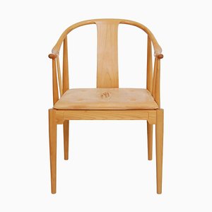 Chaise en Merisier de Chine par Hans Wegner, 1990s