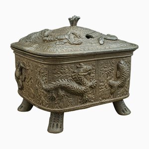 Antique Chinese Decorative Bronze Censer, 1850s