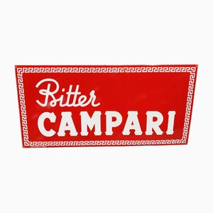 Enseigne Campari en Métal Emaillé