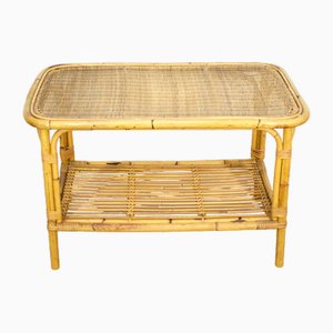 Bamboo Living Room Table, Italy, 1960s