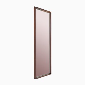 Espejo rectangular con marco de madera, años 60