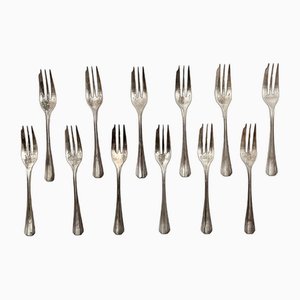 Oyster Forks from Christofle, Set of 12