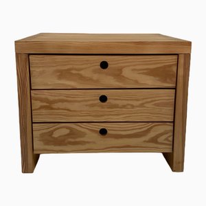 Pine Chest of Drawers or Bedside Table by Ate Van Apeldoorn for Houtwerk Hattem, 1970s