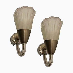 Murano Glass Sconces, 1950s, Set of 2