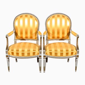 Set of Late 19th Century Louis XVI Style Cabriolet Armchairs