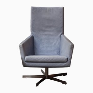 Set aus Drehsessel & Fußhocker, Gerard Van Den Berg zugeschrieben, 1980er