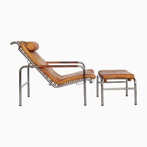 Model Genni Chaise Lounge with Ottoman by Gabriele Mucchi for Zanotta, 1970s, Set of 2