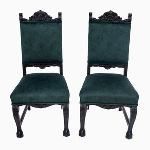 Chairs on Lions Paws, Western Europe, 1920s, Set of 2