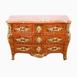 Early 20th Century Louis XIV-Louis XV Transition Style Marquetry Chest of Drawers
