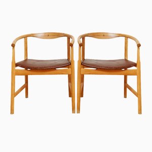 PP203 First Chairs by Hans J. Wegner for PP Møbler, 1970s, Set of 2