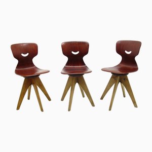 German Side Chairs by A. Stegner for Flötotto, 1960s, Set of 3