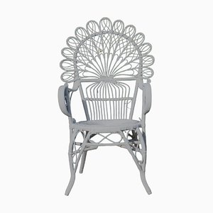 Vintage Wicker Peacock Chair