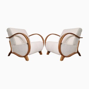 Armchairs attributed to Jindrich Halabala, Set of 2