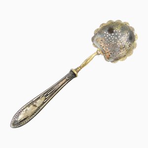 French Art Nouveau Silver Absynthe Spoon, 1900s