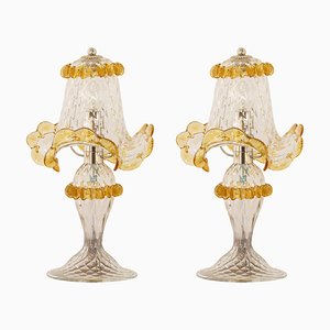Italienische Tischlampen aus Muranoglas, 2000er, 2er Set
