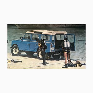 Lithographie Land Rover Originale, 1980s