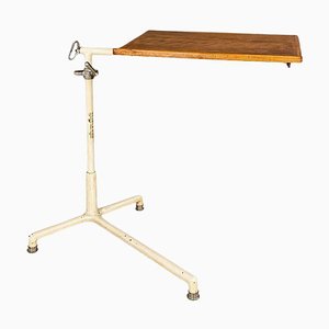 Industrial Adjustable Drafting or Worktable in Iron and Wood, 1960s