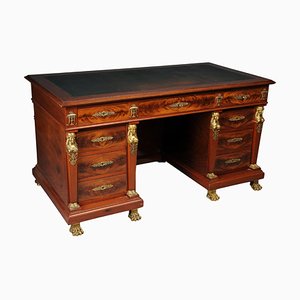 Royal Empire Desk in Gilt Bronze, 19th Century