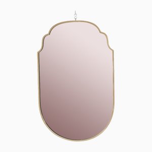 Miroir avec Cadre en Laiton, 1950s