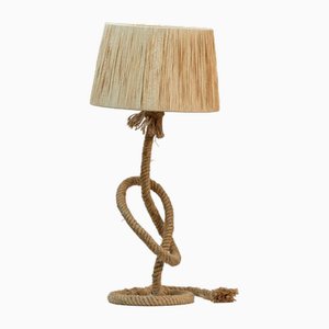 Large Rope Table Lamp by Audoux & Minet, 1960s
