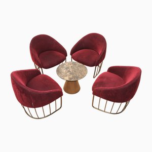 Juego de salón vintage de Sancal. Juego de 5