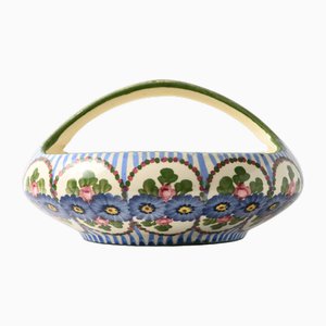Art Nouveau Hand-Painted Bowl from Annaburg, 1900s