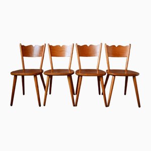 Scandinavian Style Dining Chairs from Hiller, 1950s, Set of 4