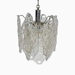 Lampe à Suspension Spun Sugar de Mazzega, 1960s