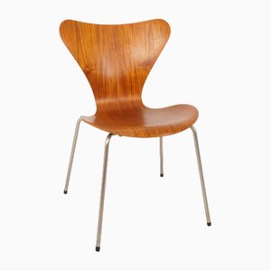Vintage Teak 3107 Dining Chair by Arne Jacobsen for Fritz Hansen, 1950s